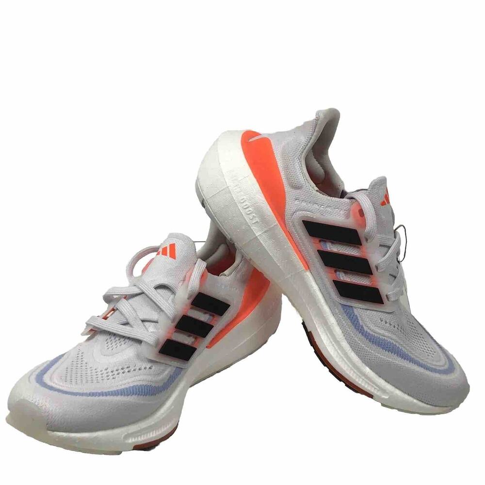 Adidas Ultraboost Light W White Black Solar Red Running Shoe HQ6353 Womens 6.5